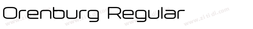 Orenburg Regular字体转换